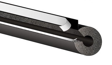 Pipe insulation exterior grade lagging (split and seal) Per Metre ( for 1" pipe )