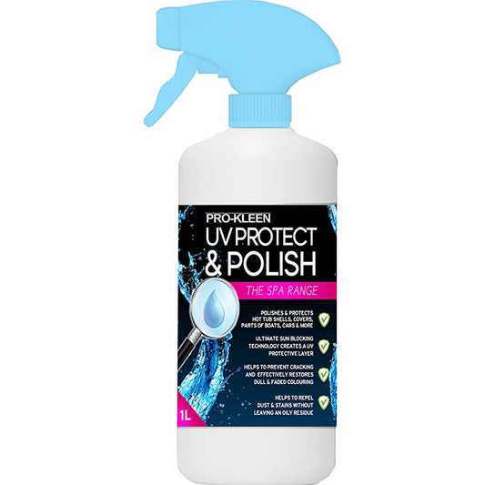 UV Protector Polish for Hot Tub Covers, Shells and Synthetic Cabinets. 1ltr
